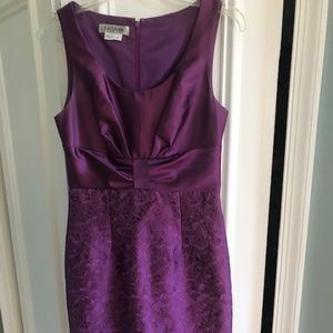 Purple Kay Unger Size Four Cocktail Dress